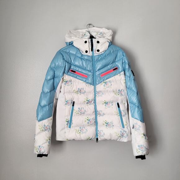 $750 BOGNER FIRE + ICE X LOVE SHACK FANCY Farina D Down SKI Jacket 10 L Floral - Picture 14 of 16